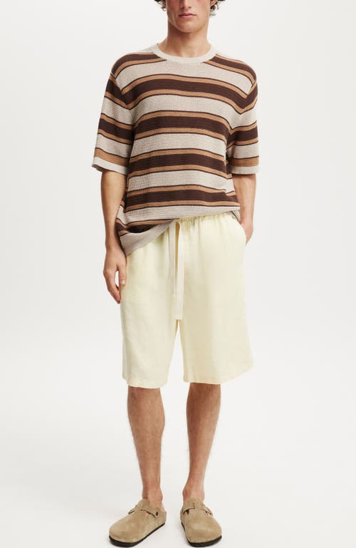 Cotton On Baggy Linen Short In Neutral