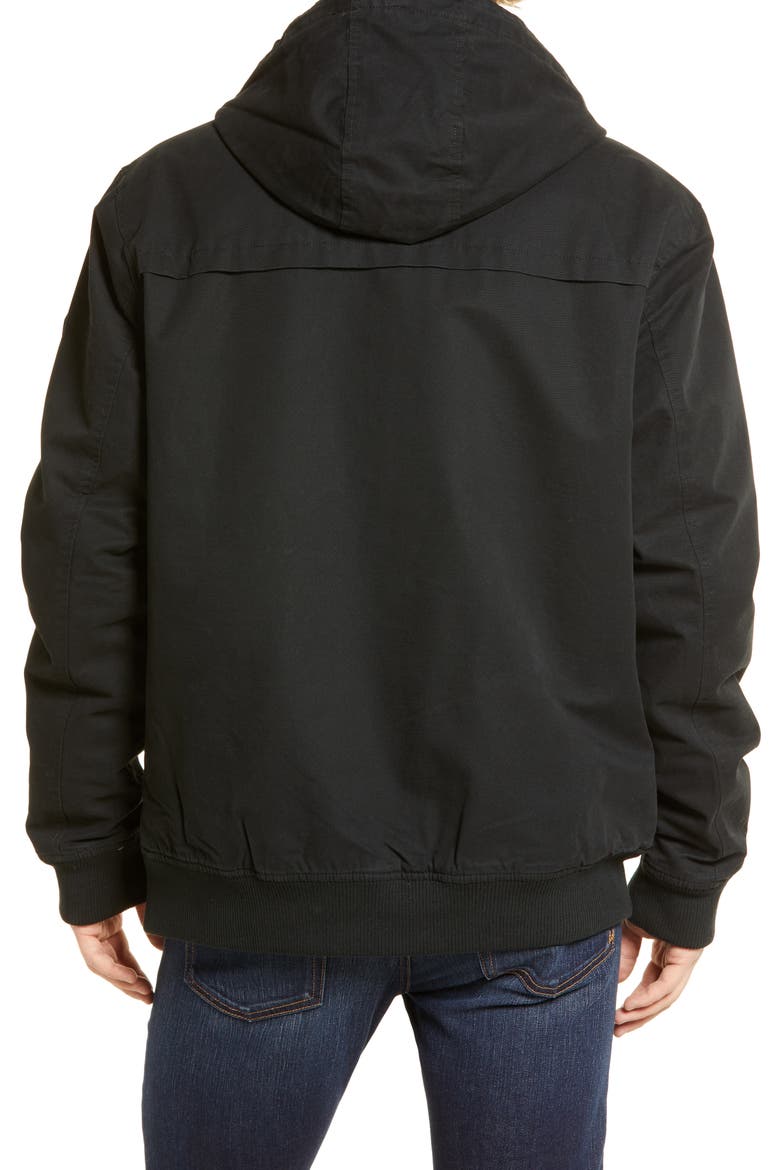 Men's Hooded Bomber 2 Waterproof Jacket, Alternate, color, RVCA BLACK