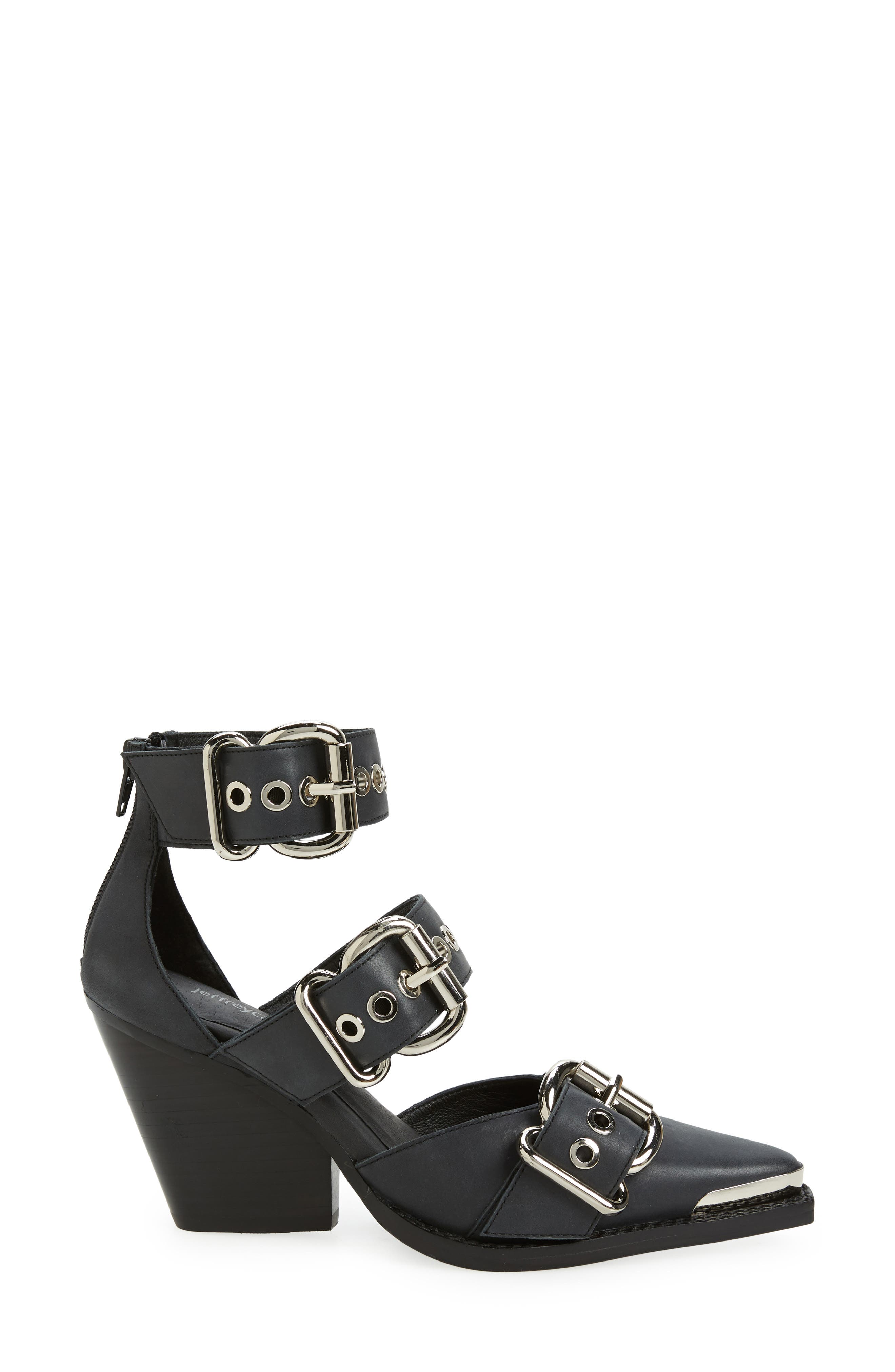 Jeffrey Campbell Emilia Buckle Cutout Boot, Alternate, color, 