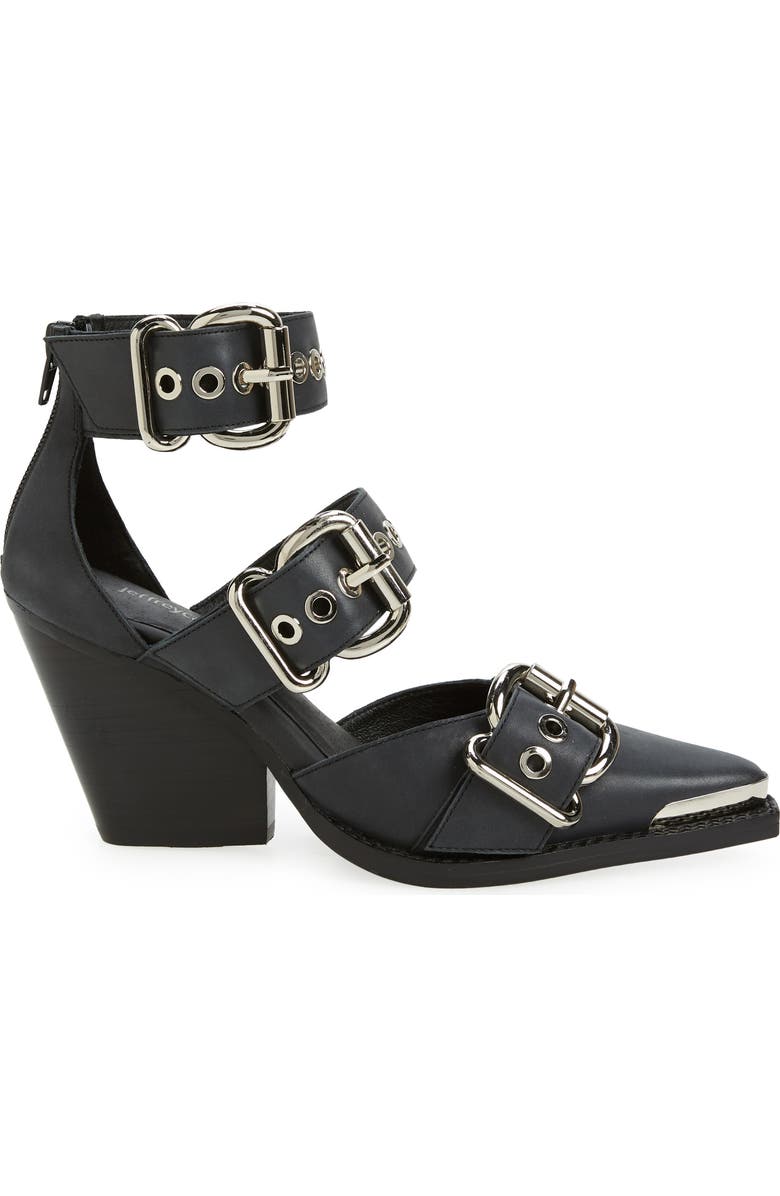 Jeffrey Campbell Emilia Buckle Cutout Boot, Alternate, color,