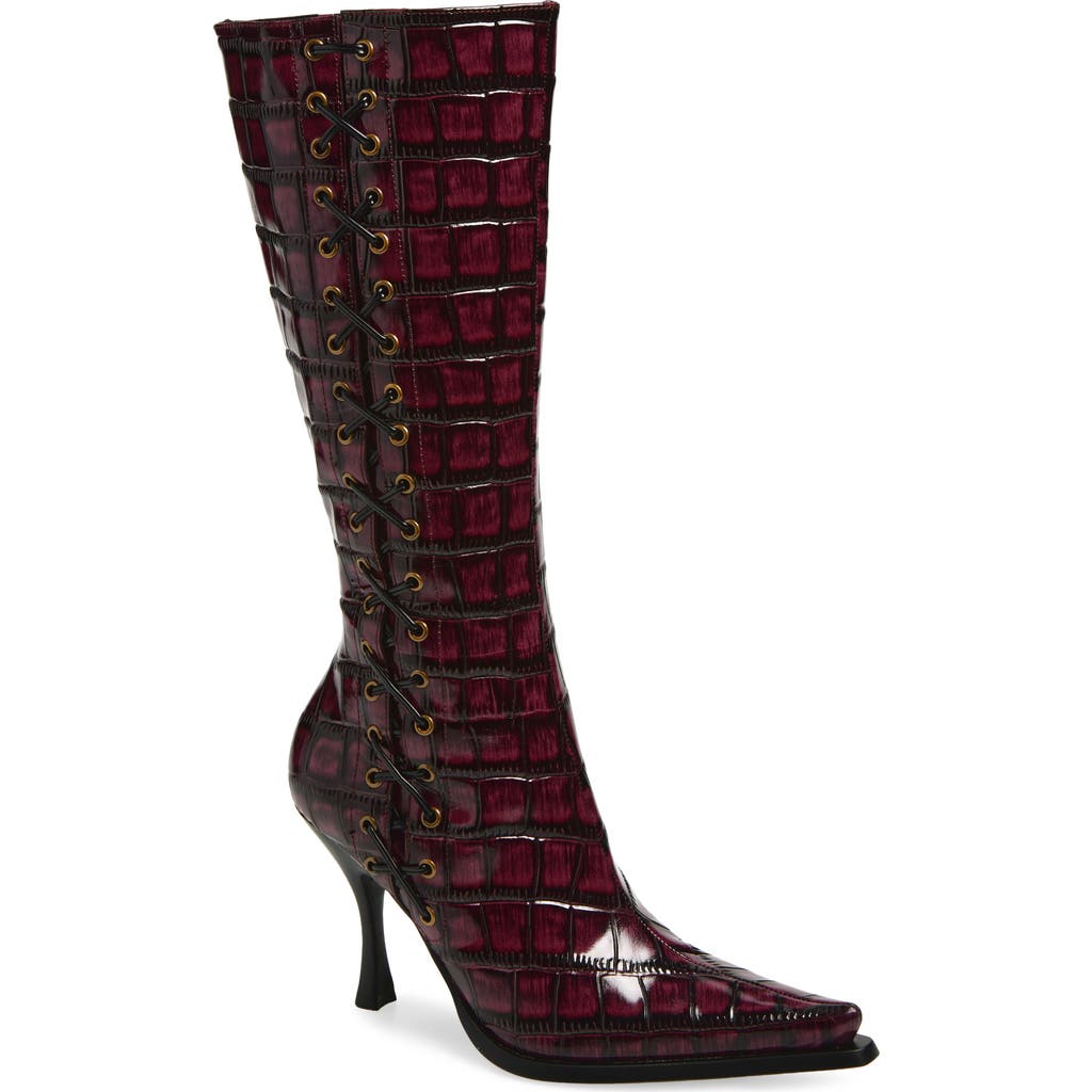 Jeffrey Campbell Stunna Boot In Burgundy