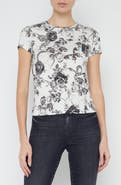L'AGENCE Ressi Baroque Floral Print T-Shirt