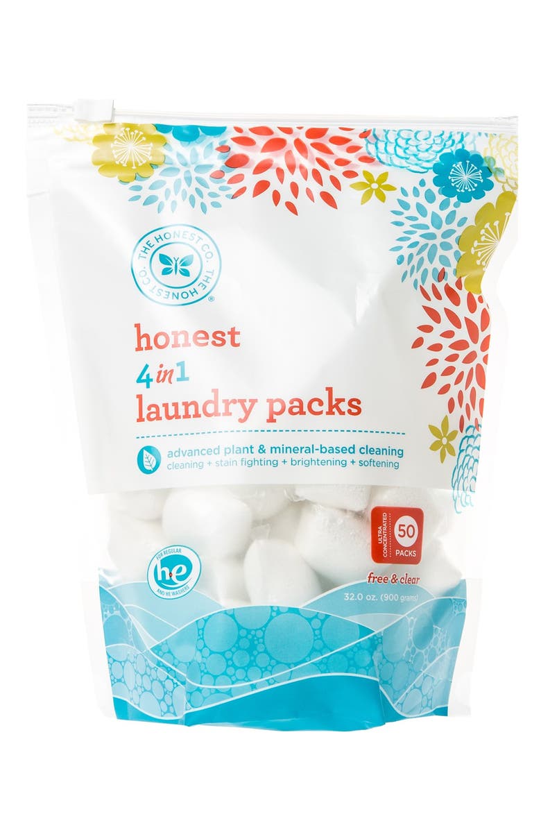 The Honest Company 4-in-1 Laundry Packs, Main, color, 
