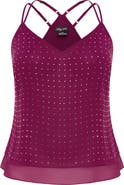 City Chic Rosalia Studded Tank Top