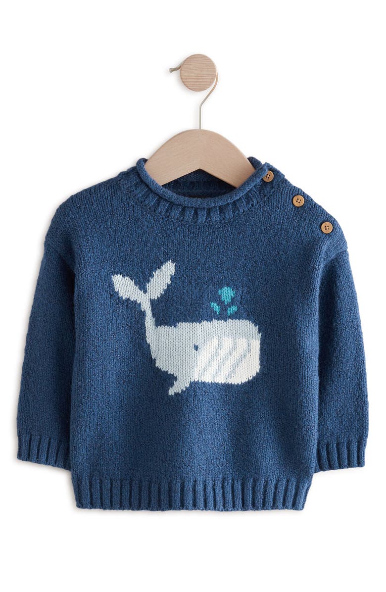 NEXT Kids' Whale Cotton Graphic Sweater, Main, color,