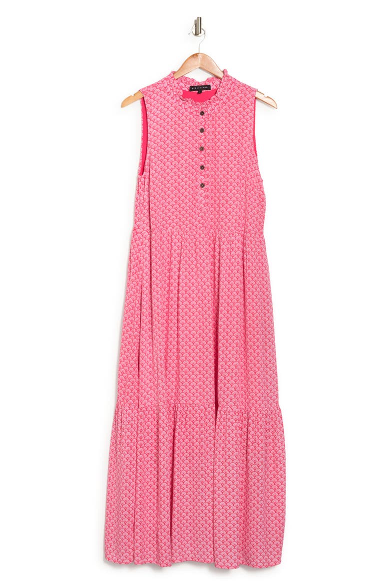 Sunny Day Tiered Maxi Dress, Alternate, color, SUGARSHACK SHL CORAL