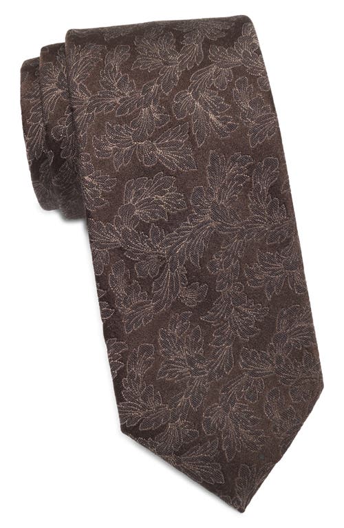Nordstrom Richin Botanical Silk Tie In Brown