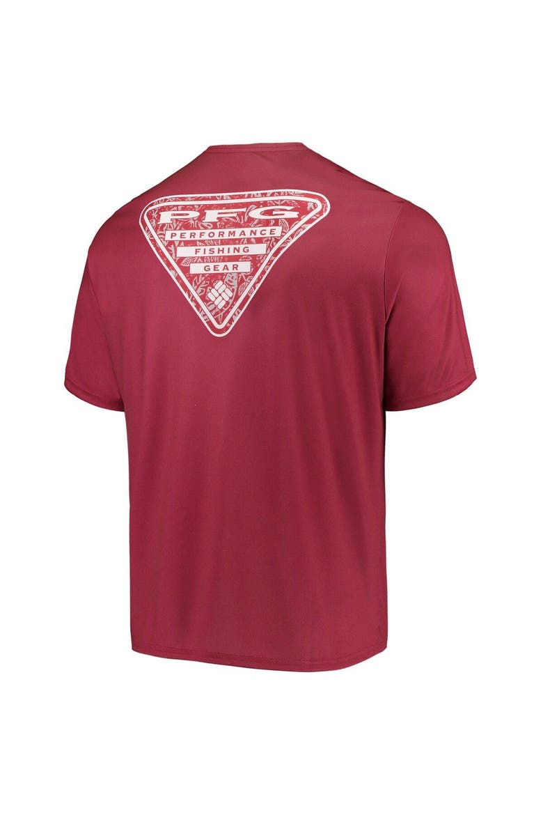 Men's Columbia Crimson Oklahoma Sooners Terminal Tackle Omni-Shade T-Shirt, Alternate, color, Crimson