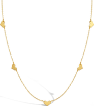 In Season Jewelry Heart Chain Plated Girls Necklace