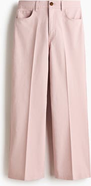 H&M Bootcut Cotton Canvas Trousers