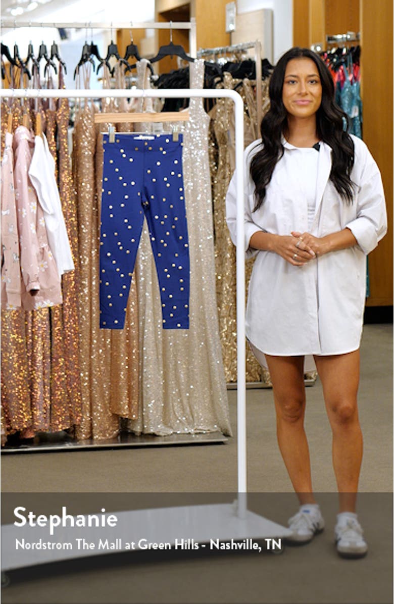 Kids' Fun Foil Print Leggings, sales video thumbnail