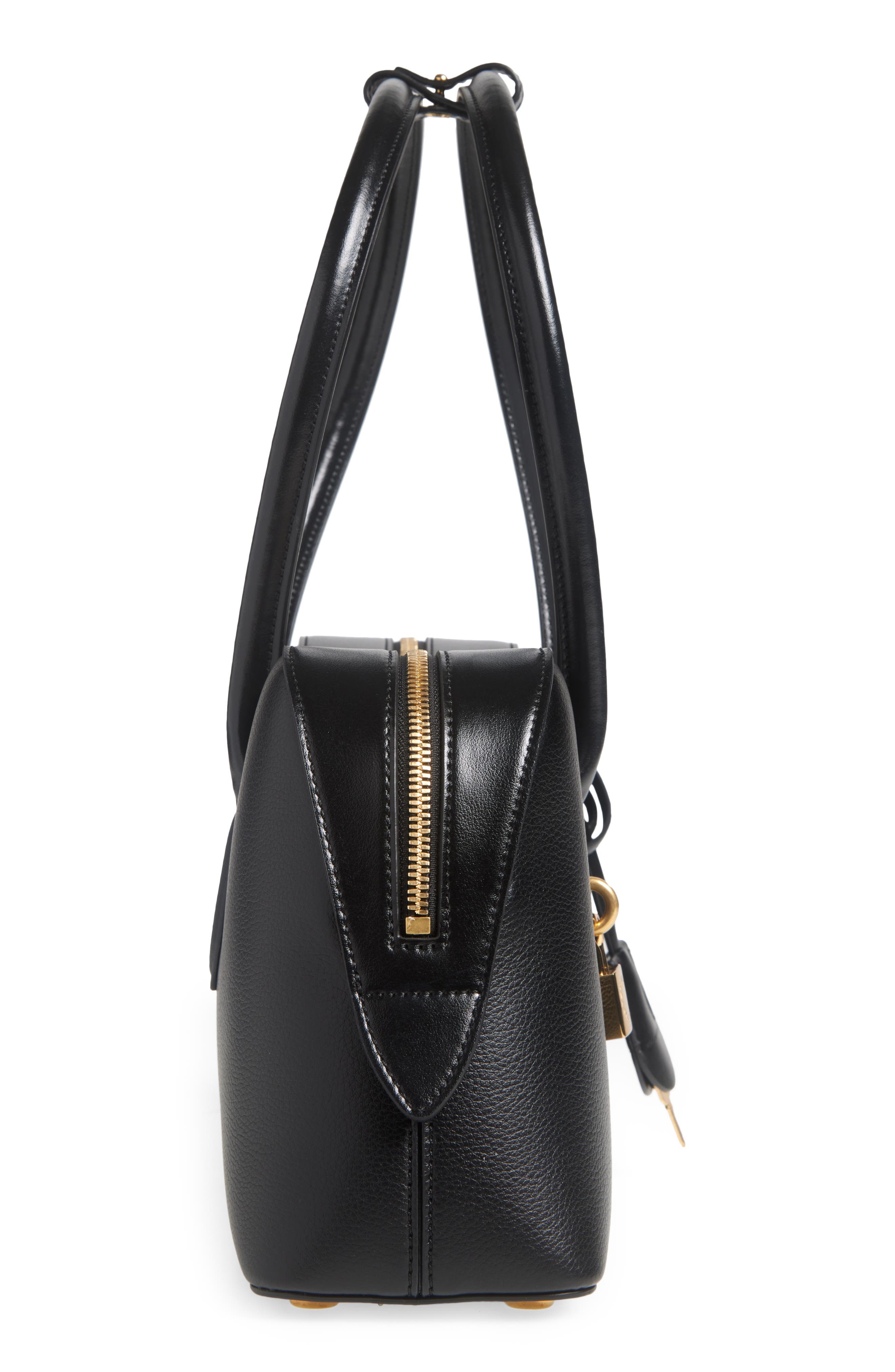 Stella McCartney Ryder Faux Leather Shoulder Bag, Alternate, color, Black