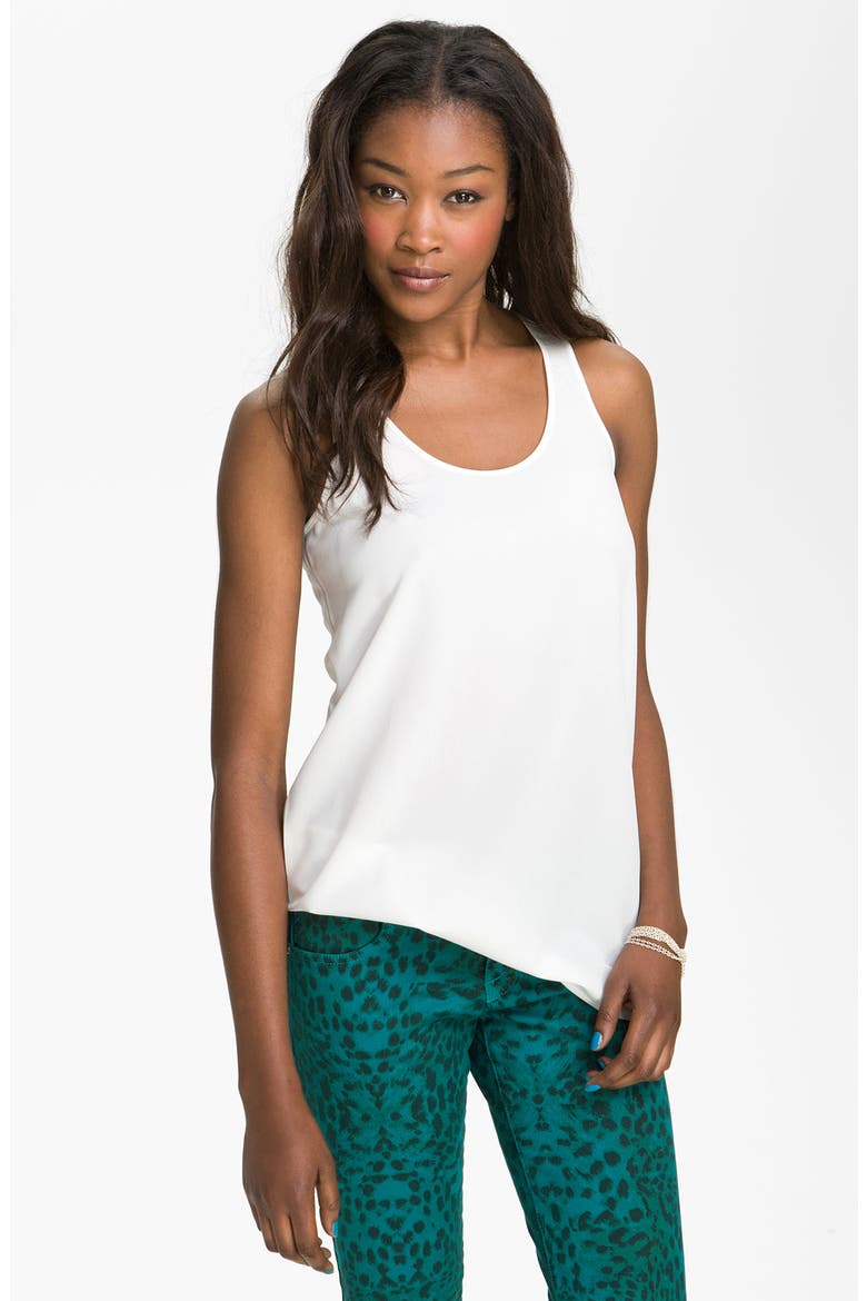 Frenchi® High/Low Racerback Tank, Main, color, IVORY