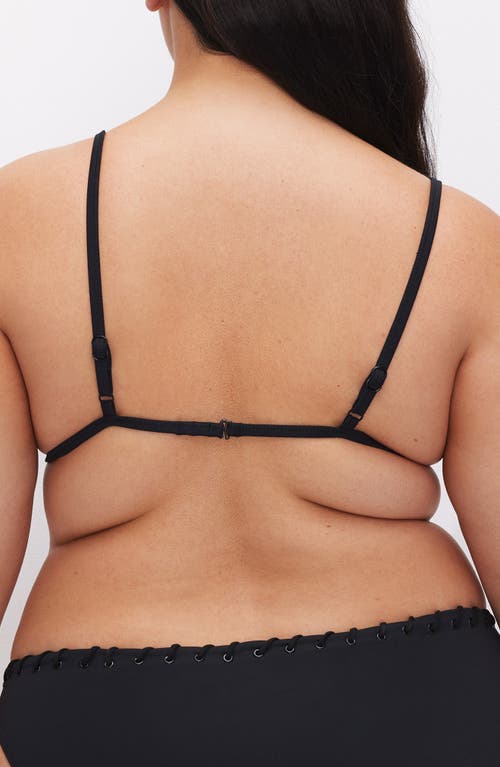 GOOD AMERICAN GOOD AMERICAN WHIPSTITCH TRIM BIKINI TOP