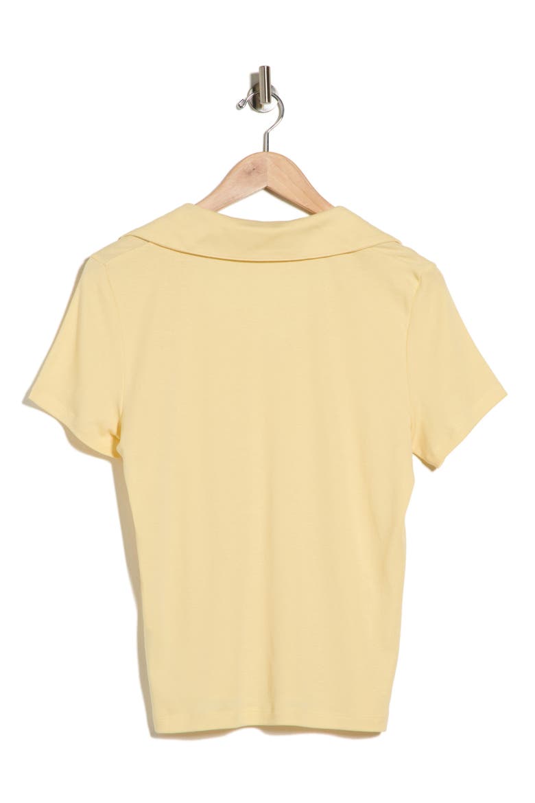 Short Sleeve Pima Cotton Polo, Alternate, color, BUTTER