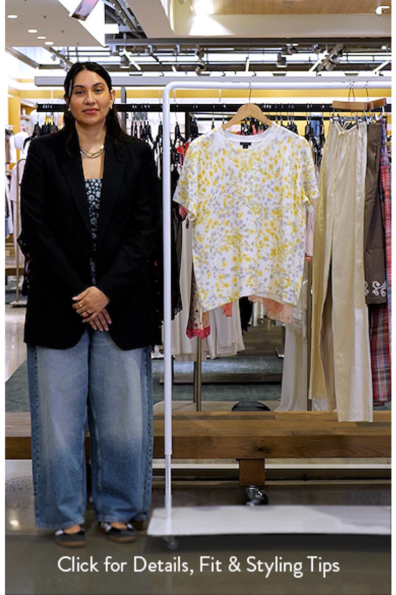 Floral Print Short Sleeve Sweater video