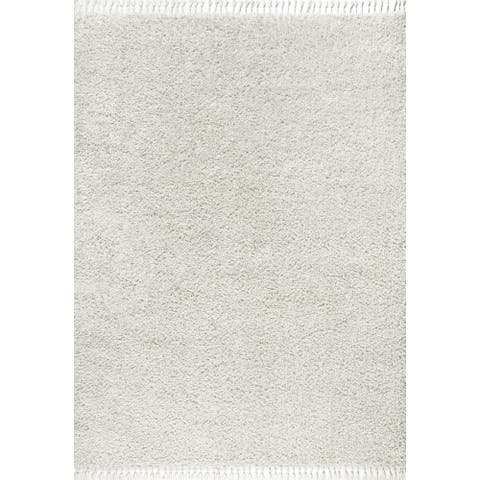 Mercer Shag Plush Tassel Area Rug
