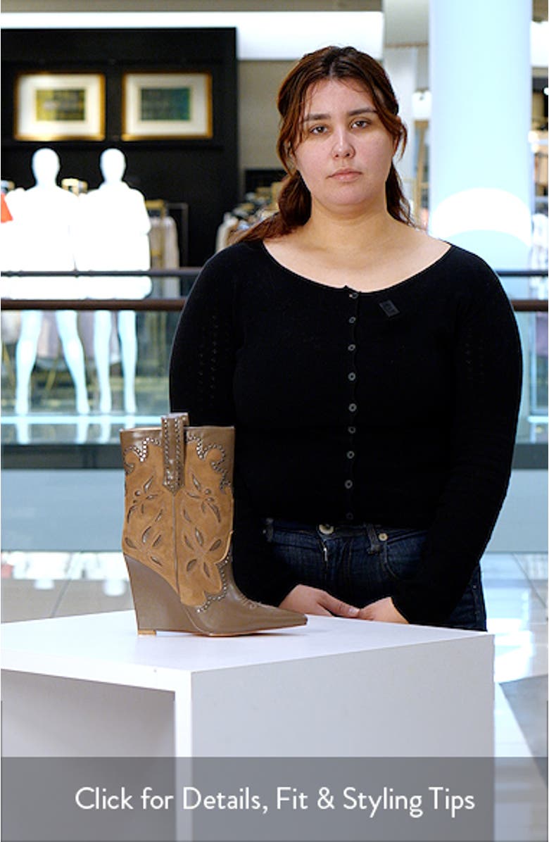 Talayah Western Wedge Bootie, sales video thumbnail