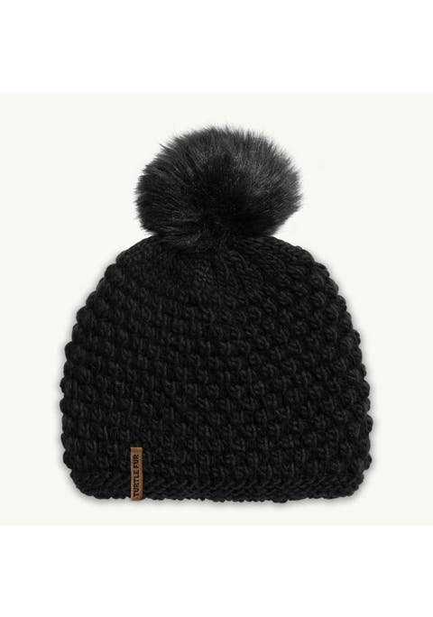 Snowfall Pom Slouch Beanie