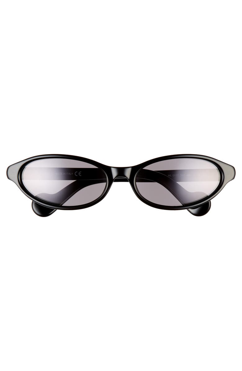 Moncler 58mm Oval Sunglasses, Alternate, color, 