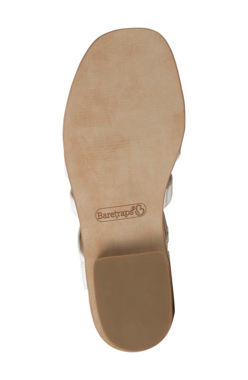 Baretraps Nathalia Gladiator Sandal In White Leather