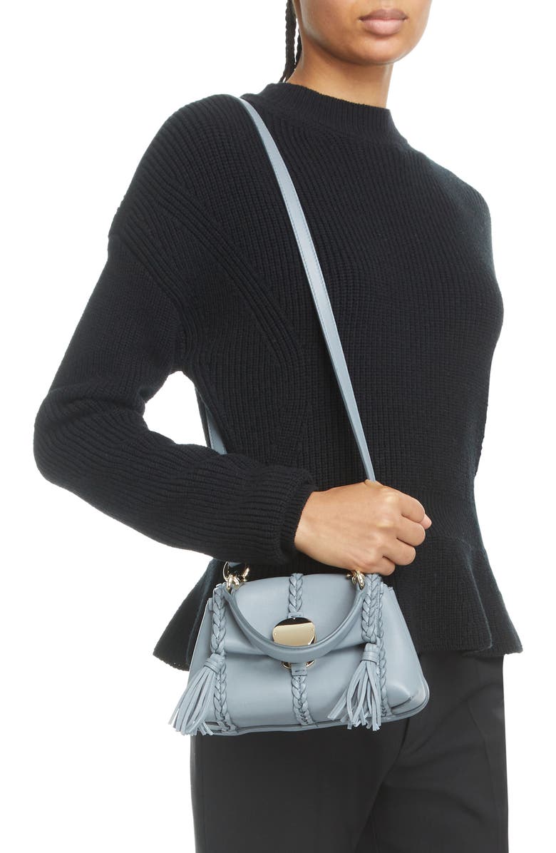 Chloé Mini Penelope Leather Crossbody Satchel, Alternate, color,