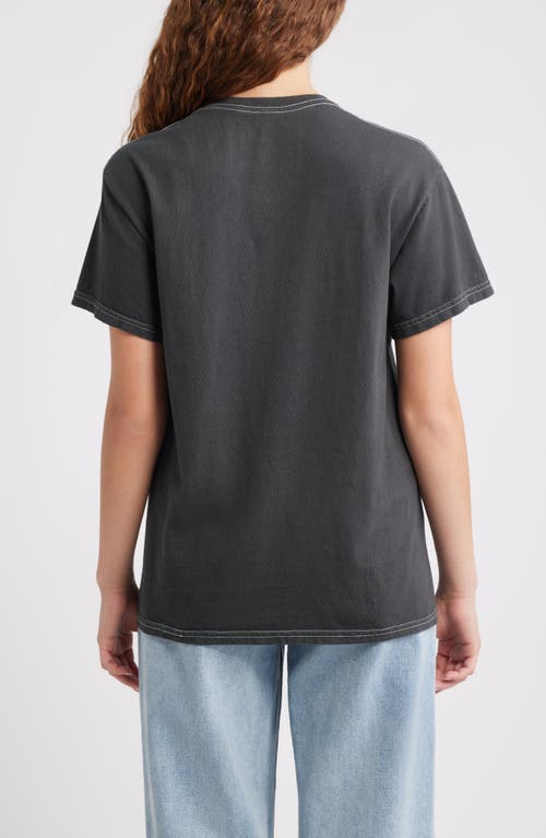 Vinyl Icons Street Ramen Cotton Graphic T-shirt In Black