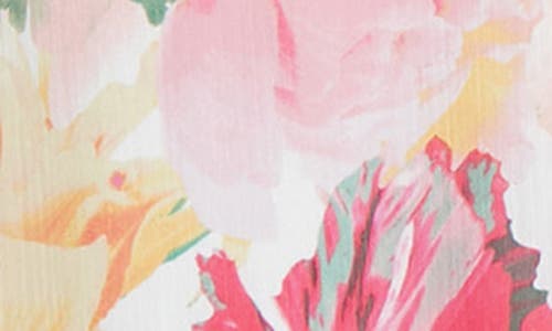 Shop Sl Fashions Floral Embellished Halter Neck Gown In Pink Multi