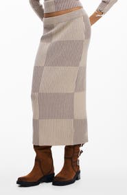 Desigual Rib Midi Skirt