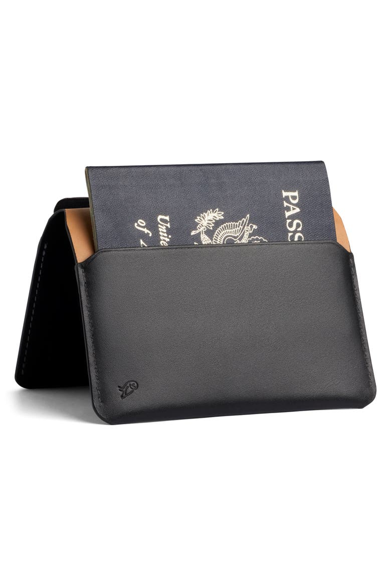 RFID Passport Cover Travel Wallet, Alternate, color, BLACK