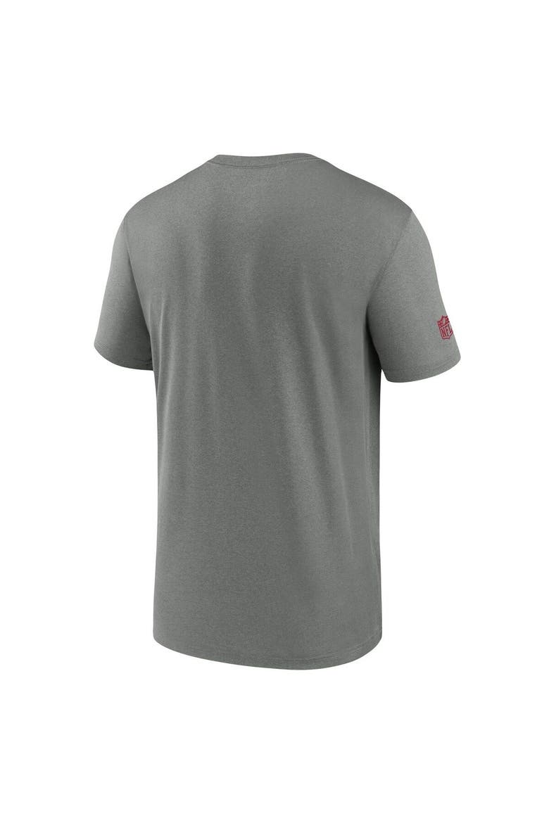 Men's Nike  Heather Gray Arizona Cardinals Sideline Legend Performance T-Shirt, Alternate, color, Heather Gray