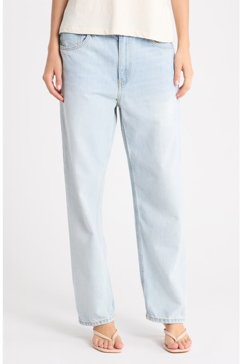 The Ollie Mid Rise Boyfriend Jeans, Main, color, SOLANABLUE