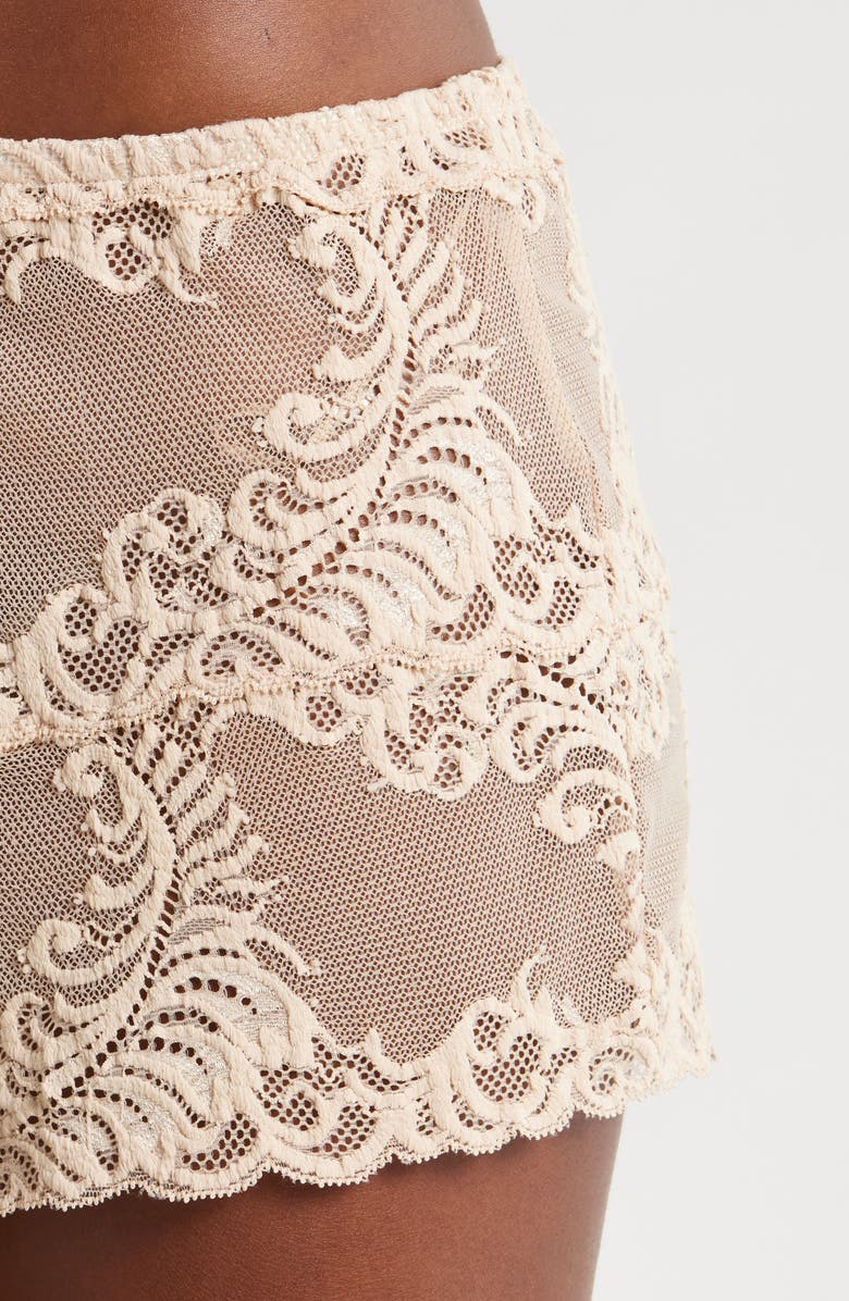 Natori Feathers Lace Short Pajamas, Alternate, color,