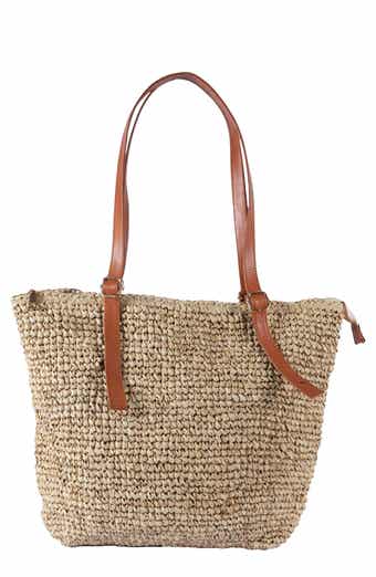 Carmela Raffia Tote