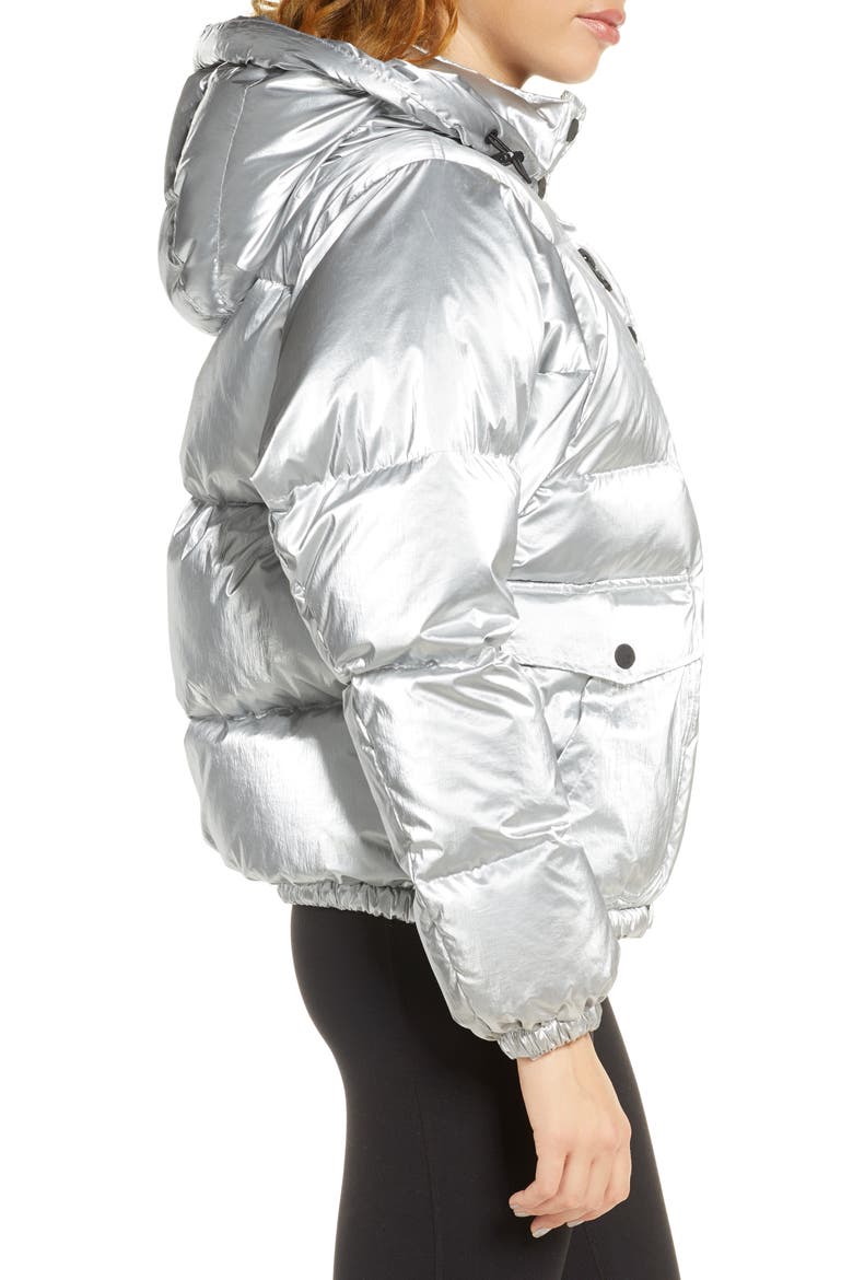Mont Blanc Down Puffer Jacket, Alternate, color, SILVER