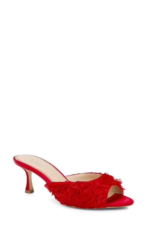 Scarlet Mesh Flower Sandal (Women)