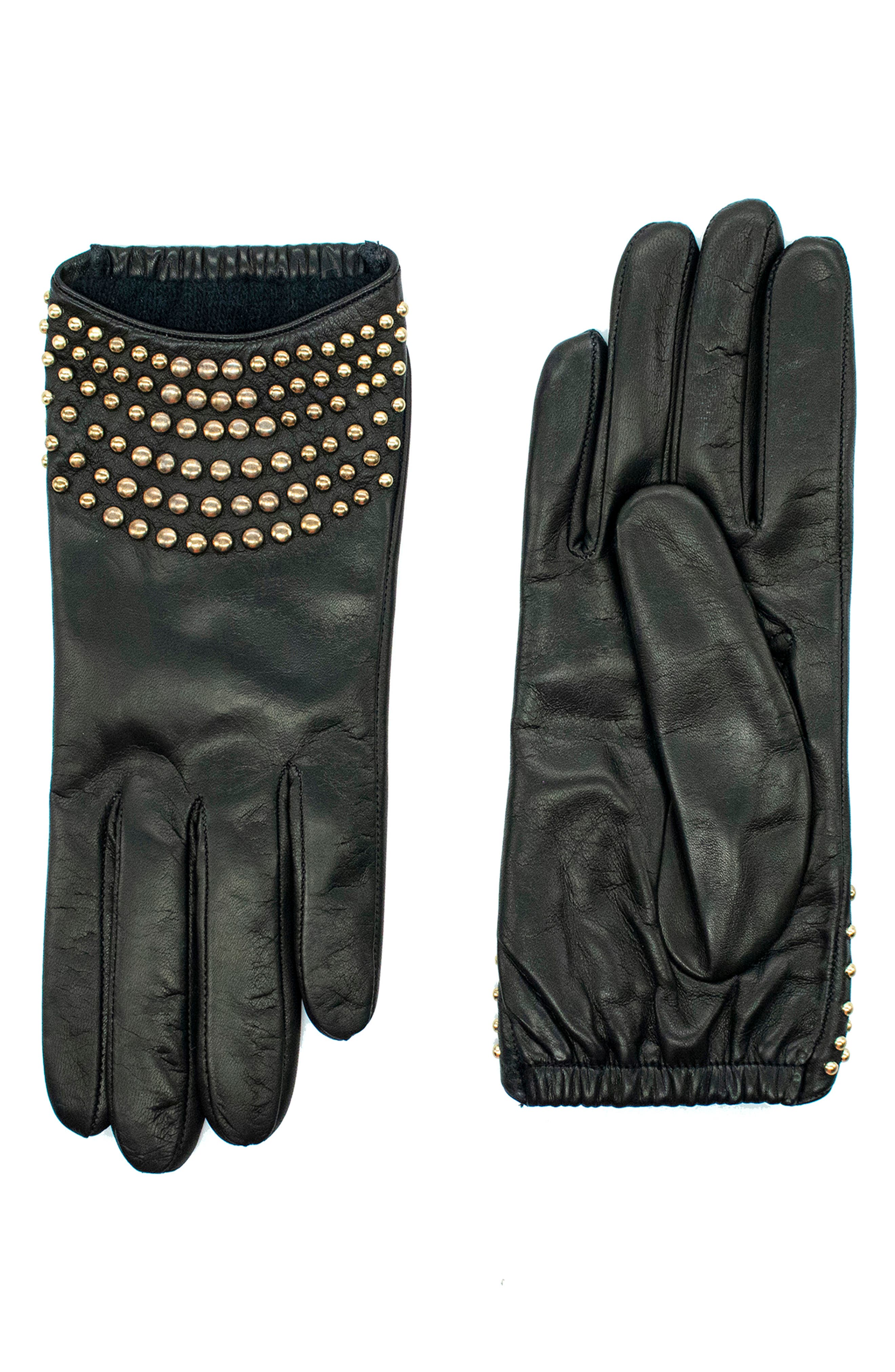 Studded Nappa Leather Gloves