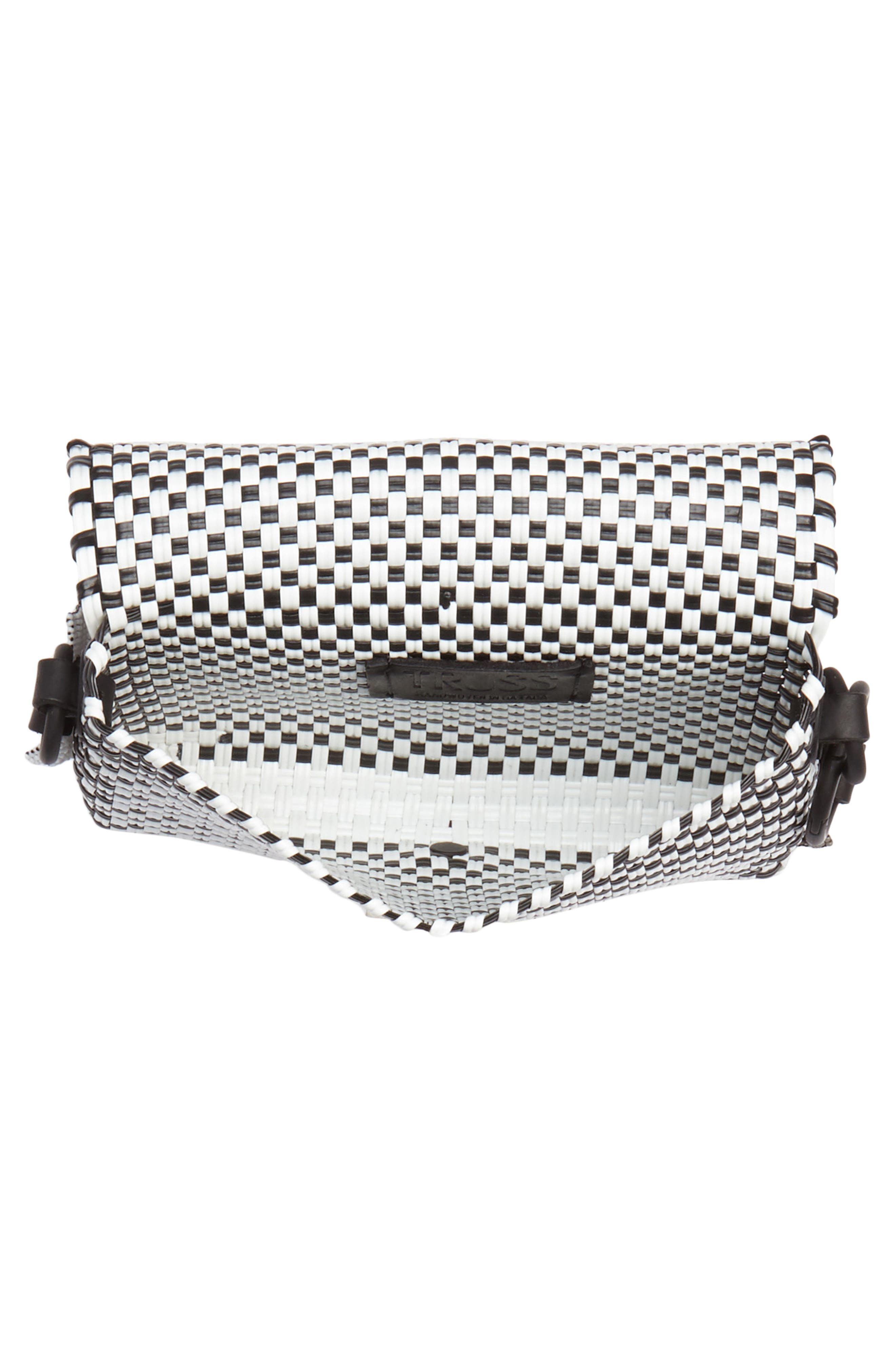 Truss Embellished Baguette Clutch, Alternate, color, 