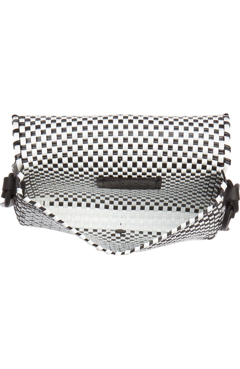 Truss Embellished Baguette Clutch, Alternate, color,