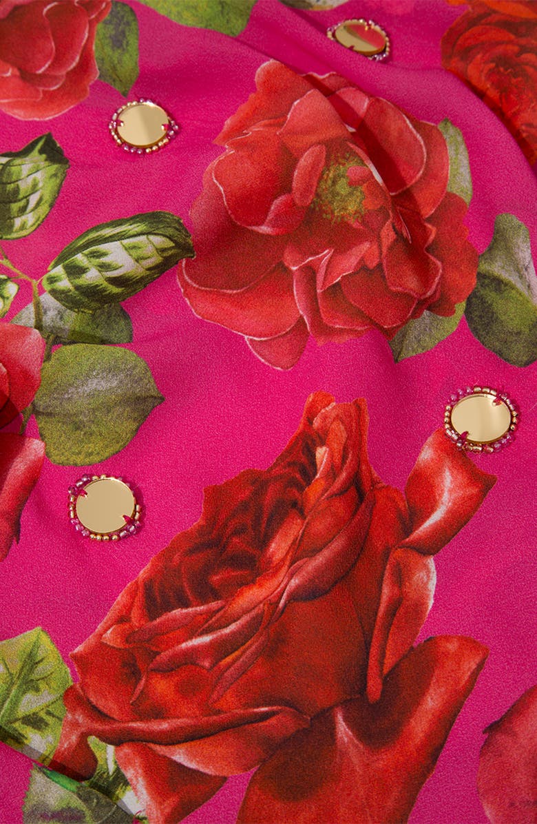 Luna B Vixen Skirt, Alternate, color, Printed Fuchsia