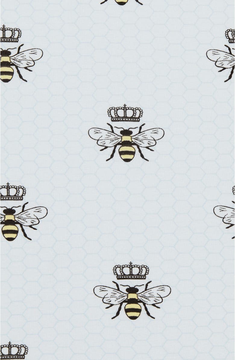 The Cat's Pajamas Pima Knit Night Shirt Conversational, Alternate, color, Queen Bee Blue