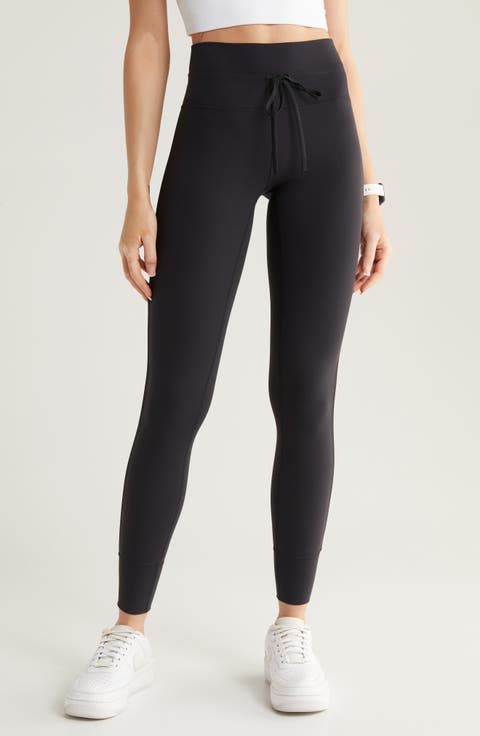 Studio Luxe High Waist Drawstring Ankle Leggings