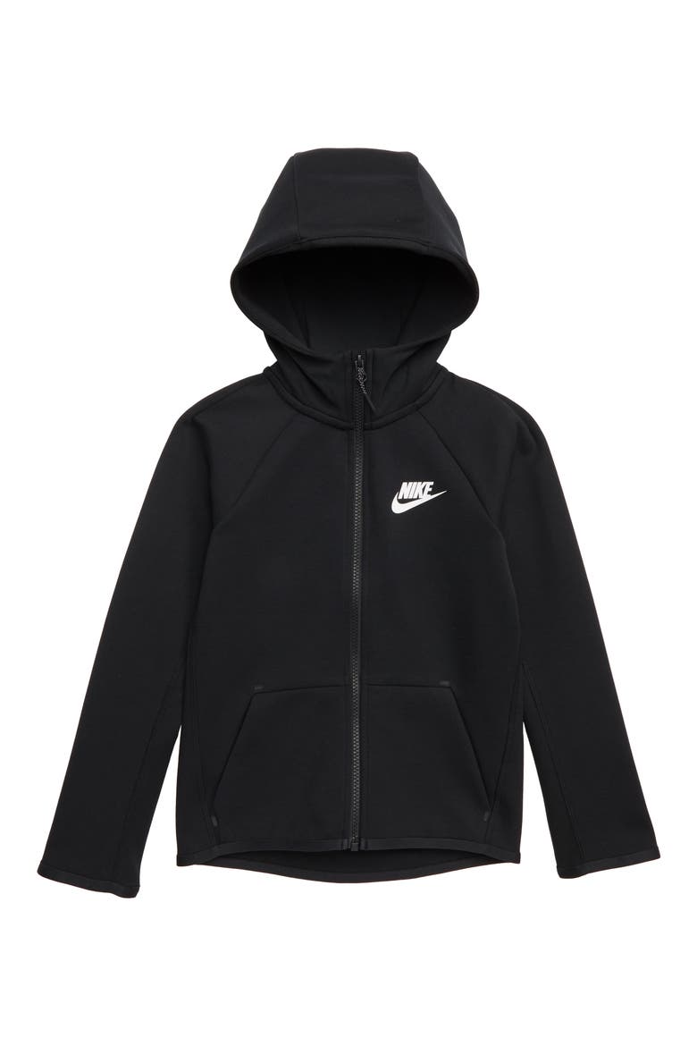 Sportswear Tech Fleece Zip Hoodie, Main, color, BLACK/ WHITE