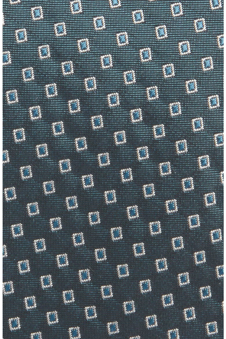 Micropattern Silk Blend Tie, Alternate, color, DARK GREY