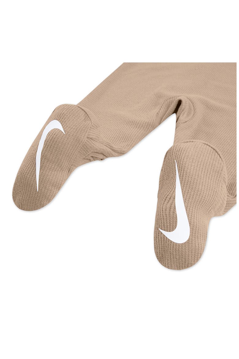 Thermal Footed Layette, Alternate, color, HEMP