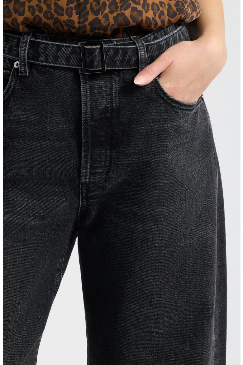 The Belted Loose High Waist Wide Leg Jeans, Alternate, color, VENUE