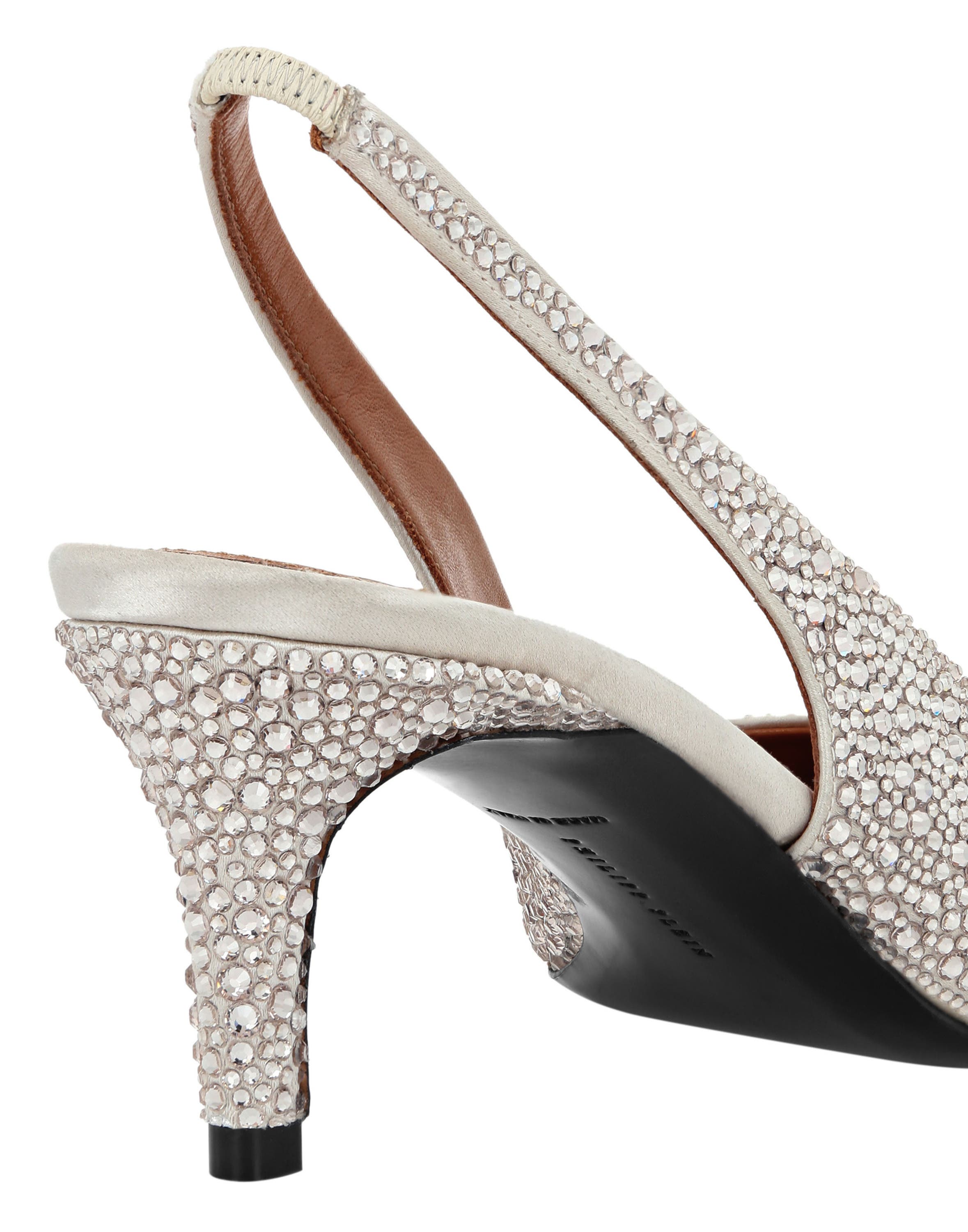 Satin Slingback Mix Strass Women, Alternate, color, beige