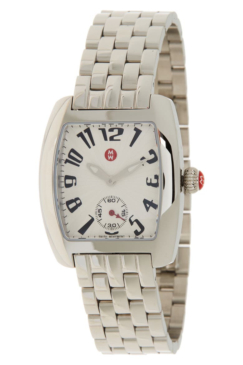 Women's Urban Bracelet Watch, 29mm x 35mm, Main, color, SILVER