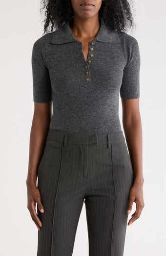 VERO MODA Marina Elbow Sleeve Polo Sweater