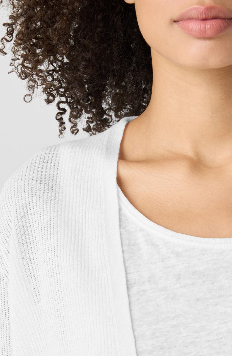 Eileen Fisher Organic Linen & Organic Cotton Cardigan, Alternate, color, 